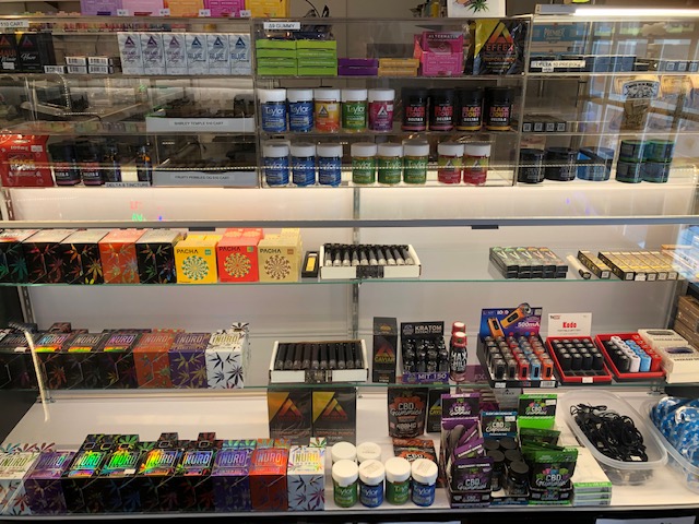 Glass Pipes and Smoking Accessories Display